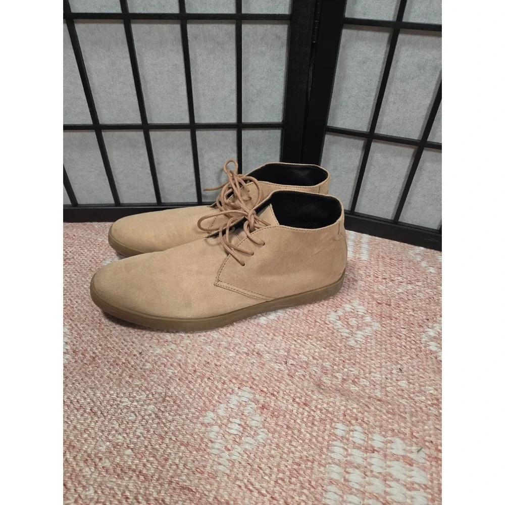 Alfani Barrett Mens Tan Sand Faux Suede Memory Foam Chukka Boots 10.5M